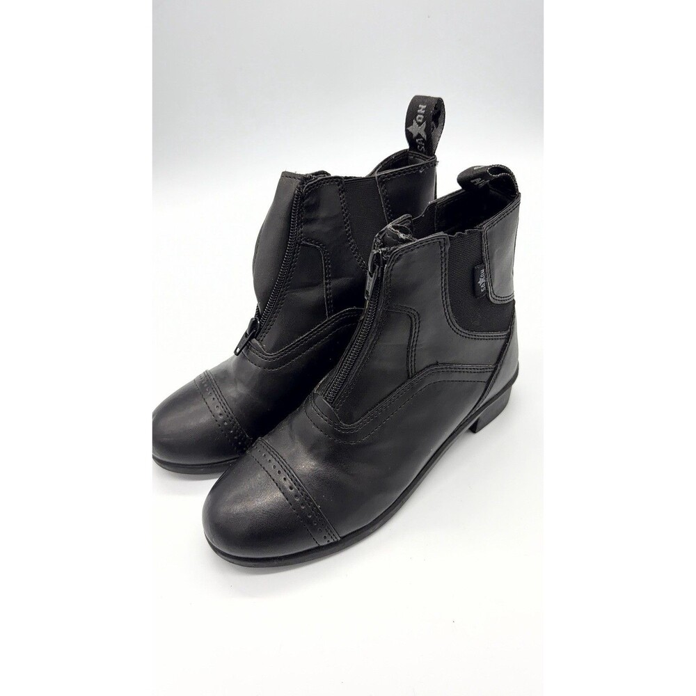 Saxon Syntovia Womens 3 Zip Paddock Black Riding
